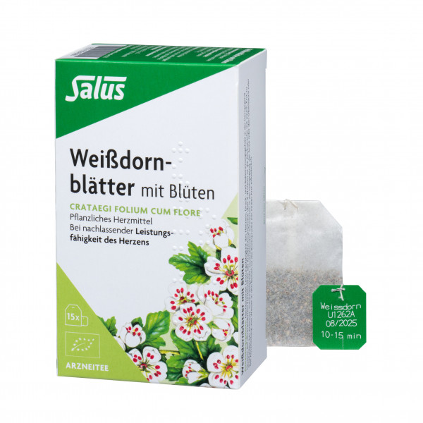 Abbildung für WEISSDORNBLÄTTER m.Blüten Arzneitee Bio Salus