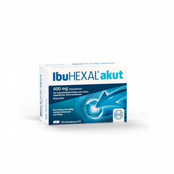 Abbildung für IBUHEXAL akut Ibuprofen 400 mg Filmtabletten