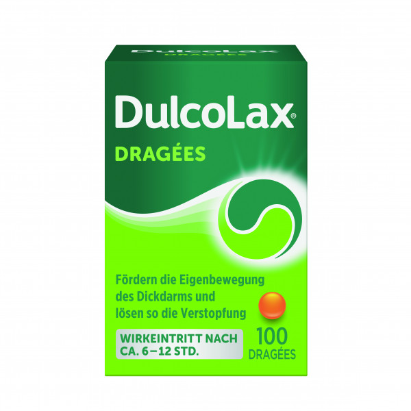 Abbildung für Dulcolax Dragées Wirkstoff Bisacodyl planbare Befreiung von Verstopfung