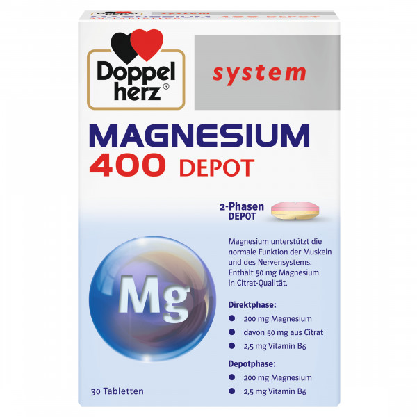 Abbildung für DOPPELHERZ Magnesium 400 Depot system Tabletten