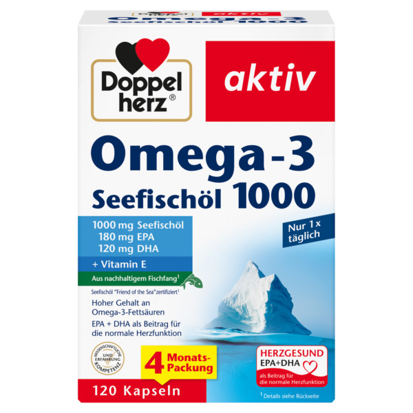 Abbildung für DOPPELHERZ Omega-3 Seefischöl 1000 Kapseln