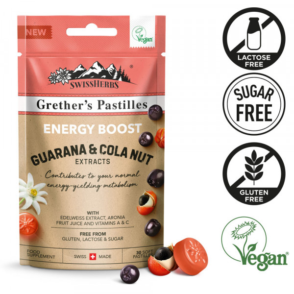 Abbildung für GRETHERS SWISSHERBS Energy Boost Guarana&Cola Nut