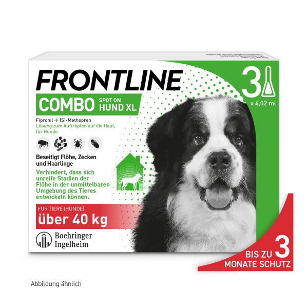 Abbildung für FRONTLINE COMBO gegen Zecken, Flöhe (Flöhe, Eier, Larven, Puppen) für Hunde XL