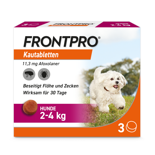 Abbildung für FRONTPRO 11 mg Kautabletten f.Hunde 2-4 kg