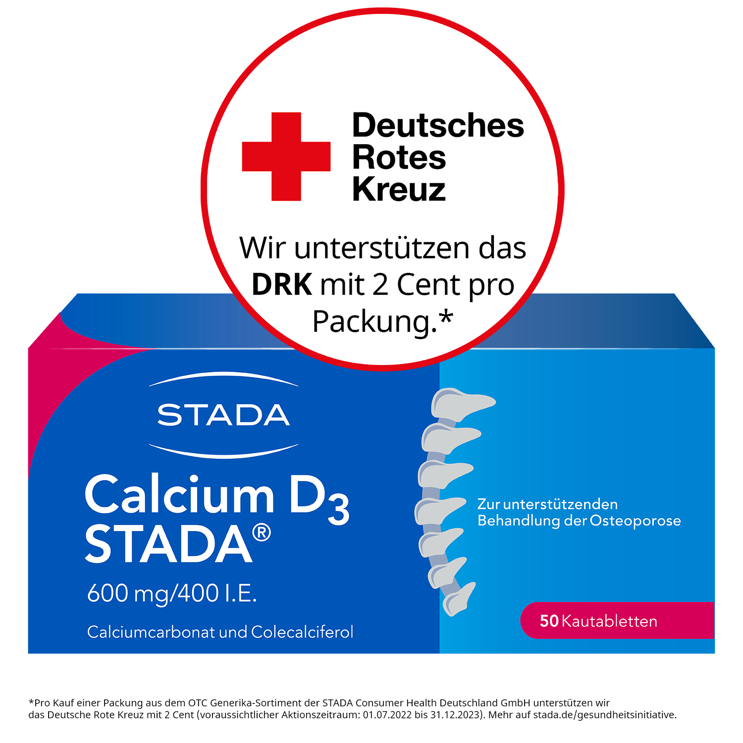 Abbildung für CALCIUM D3 STADA 600 mg/400 I.E. Kautabletten