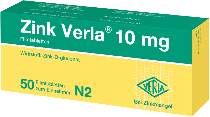 Abbildung für Zink Verla® 10 mg