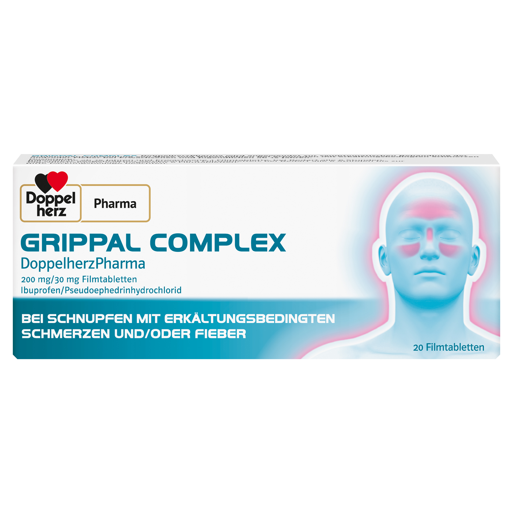 Abbildung für GRIPPAL COMPLEX DoppelherzPharma 200 mg/30 mg FTA