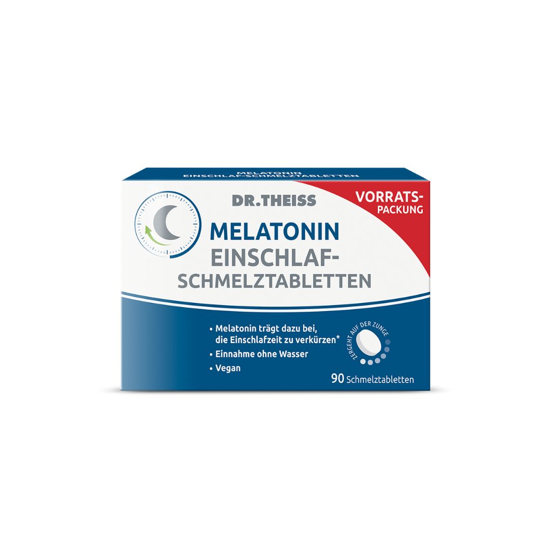 Abbildung für DR.THEISS Melatonin Einschlaf-Schmelztabletten